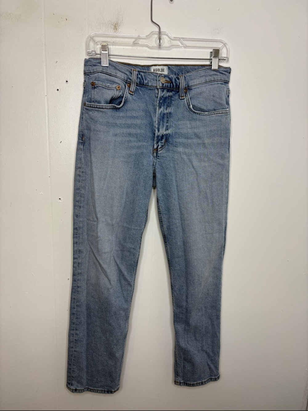 Agolde Jeans Womens 28 Kye In Diversion‎ Light Wash Mid Rise Straight Leg